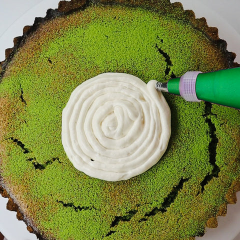 Matcha Lemon Meringue Tart (vg)