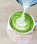 PerfectTed matcha being used to make latte art